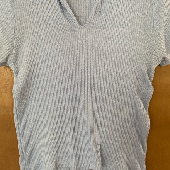 Subdued | V-Neck Collar Knit Top S - Picture 8 of 9
